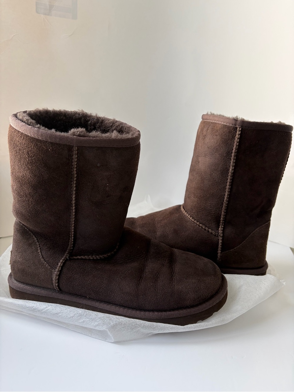 UGG Classic Short Boots in Dark Brown - Picture 5 of 6